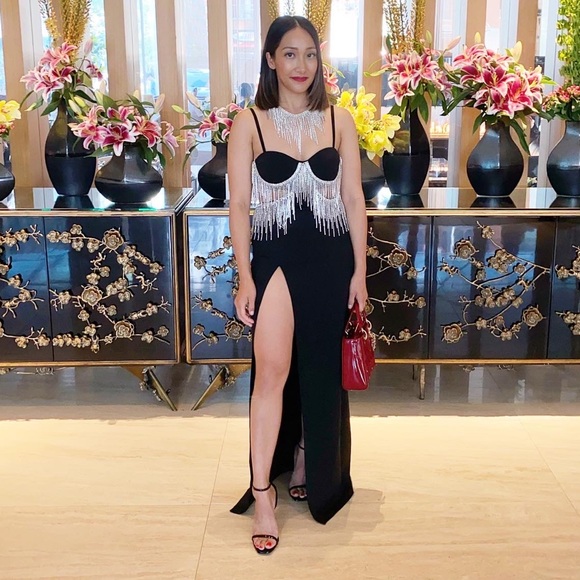 Rhinestone Maxi Dress - Picture 1 of 2